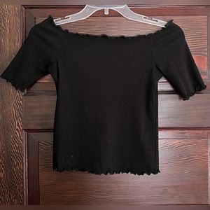 Caution to the Wind off-shoulder top